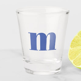 Modern Monogram Initiaal Shot Glas