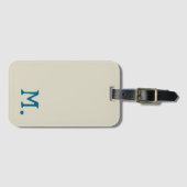 Modern Monogram Initiaal vervangen Voeg de jouwe t Bagagelabel (Voorkant (horizontaal))