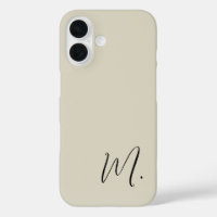 Modern Monogram Initiaal vervangen Voeg de jouwe t