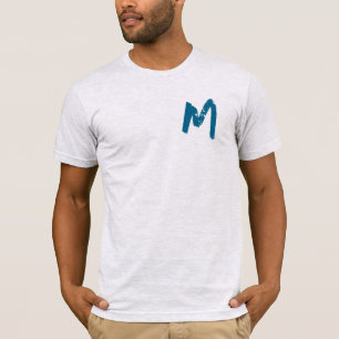 Modern Monogram Initiaal vervangen Voeg de jouwe t T-shirt