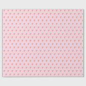 Modern Monogram Initial Letter Pastel Pink Orange Cadeaupapier (Vlak)