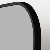 Modern Monogram initialen Zwart Grijs Pickleball Paddle (Links Detail)