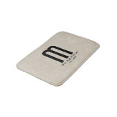 Modern Monogram Jouw naam "Creëer je eigen" Badmat (Gekanteld)