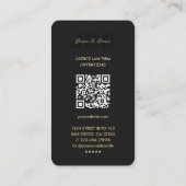 Modern Monogram Juridisch kantoor Advocaat Zwart G Visitekaartje (Achterkant)