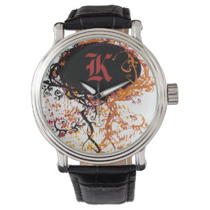 Modern Monogram K Horloge