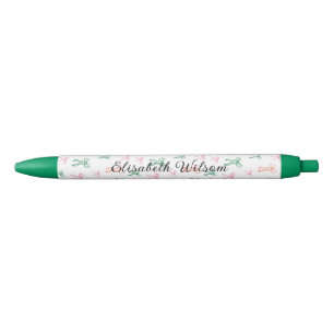 Modern Monogram Kleurrijk Boog Patroon Zwarte Inkt Pen