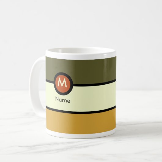 Modern Monogram koffie-Mok Koffiemok (Voorkant links)