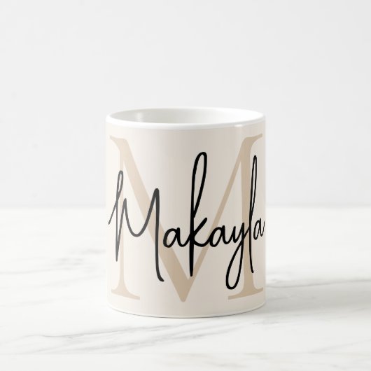 Modern Monogram  Koffiemok (Center)