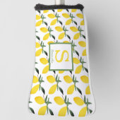Modern Monogram Lemon Citrus Golfheadcover (Draai 90)