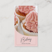 Modern Monogram Logo Bakery Pastry Chef Visitekaartje (Voorkant)