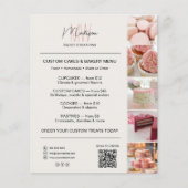 Modern Monogram Logo Bakkerij Menu QR (Voorkant)