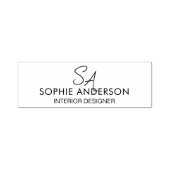 Modern Monogram Logo Zakelijk Bedrijf Zelfinktende Stempel (Design)