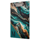 Modern Monogram Marmer Klembord (Links)