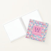 Modern Monogram  Mermaid Pink Sketchbook Notitieboek (Binnen)