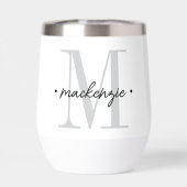 Modern Monogram Minimal Black White (Achterkant)