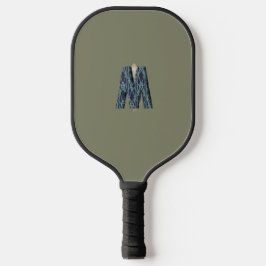 Modern Monogram | Minimalistisch mannelijk Pickleball Paddle