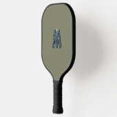 Modern Monogram | Minimalistisch mannelijk Pickleball Paddle (Links)