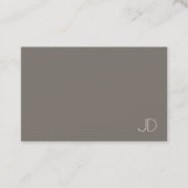 Modern Monogram Minimalistische Sjabloon Elegant T Visitekaartje (Voorkant)