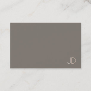 Modern Monogram Minimalistische Sjabloon Elegant T Visitekaartje