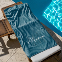 Modern Monogram Naam Script Blauw