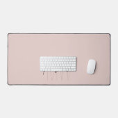 Modern Monogram Naam Script Blush Pink Bureaumat (Keyboard & Muis)