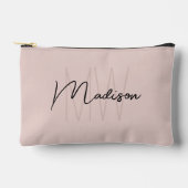 Modern Monogram Naam Script Blush Pink Etui (Voorkant)
