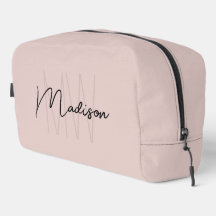 Modern Monogram Naam Script Blush Pink