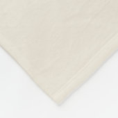 Modern Monogram Naam Script Cream Fleece Deken (Hoek)