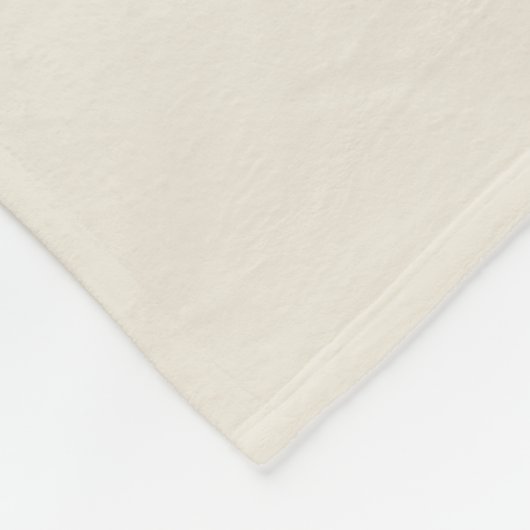 Modern Monogram Naam Script Cream Fleece Deken (Hoek)