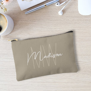 Modern monogram naamscript beige etui
