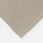 Modern monogram naamscript beige fleece deken (Hoek)
