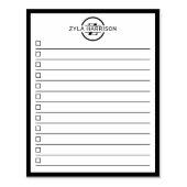 Modern Monogram Name To Do List Rubberstempel (Afrduk)