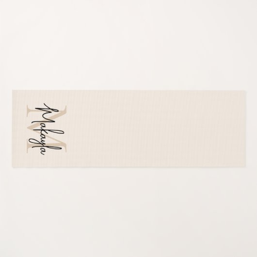 Modern Monogram Name  Yogamat (Voorkant (horizontaal))