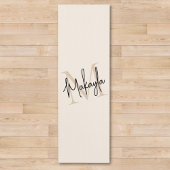 Modern Monogram Name  Yogamat