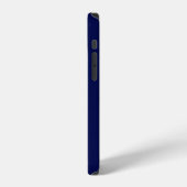 Modern Monogram Navy Blauw iPhone Hoesje (Linkerkant)