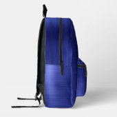 Modern Monogram Navy Blue Bedrukte Rugzak (Links)