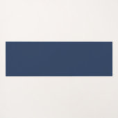 Modern Monogram Navy Blue Workout Yoga Mat (Achterkant (horizontaal))