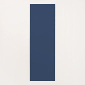 Modern Monogram Navy Blue Workout Yoga Mat (Achterkant)