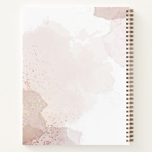 Modern Monogram Notitieboek (Achterkant)