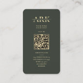 Modern Monogram Onderzoek Technologie Biochemie Gr Visitekaartje (Achterkant)