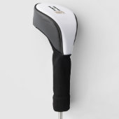 Modern monogram op maat golfheadcover (Schuin)