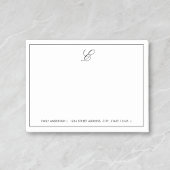 Modern monogram op maat post-it® notes
