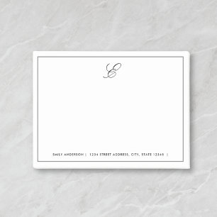 Modern monogram op maat post-it® notes