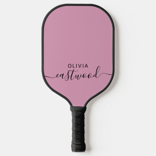 Modern Monogram op Stof Pickleball Paddle (Voorkant)
