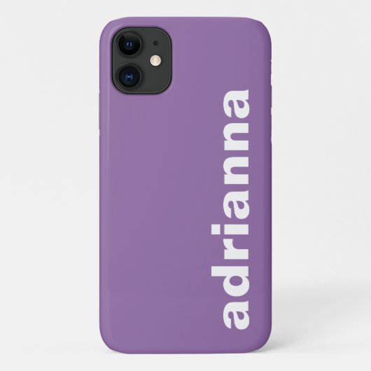 Modern Monogram Paars Case-Mate iPhone Case (Achterkant)
