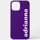 Modern Monogram Paars Case-Mate iPhone Case (Achterkant)