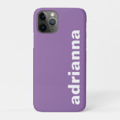 Modern Monogram Paars Case-Mate iPhone Case (Achterkant)