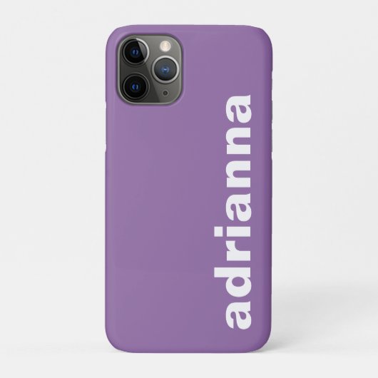 Modern Monogram Paars Case-Mate iPhone Case (Achterkant)