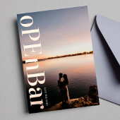 Modern Monogram Paarse Vall Wedding Folie Uitnodiging