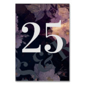 Modern Monogram Paarse Vall Wedding Kaart (Voorkant)